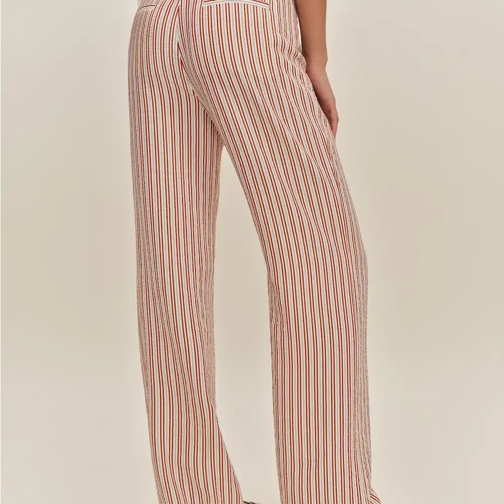 Reformation Petites Vida Low Rise Pant Red - Size 2P